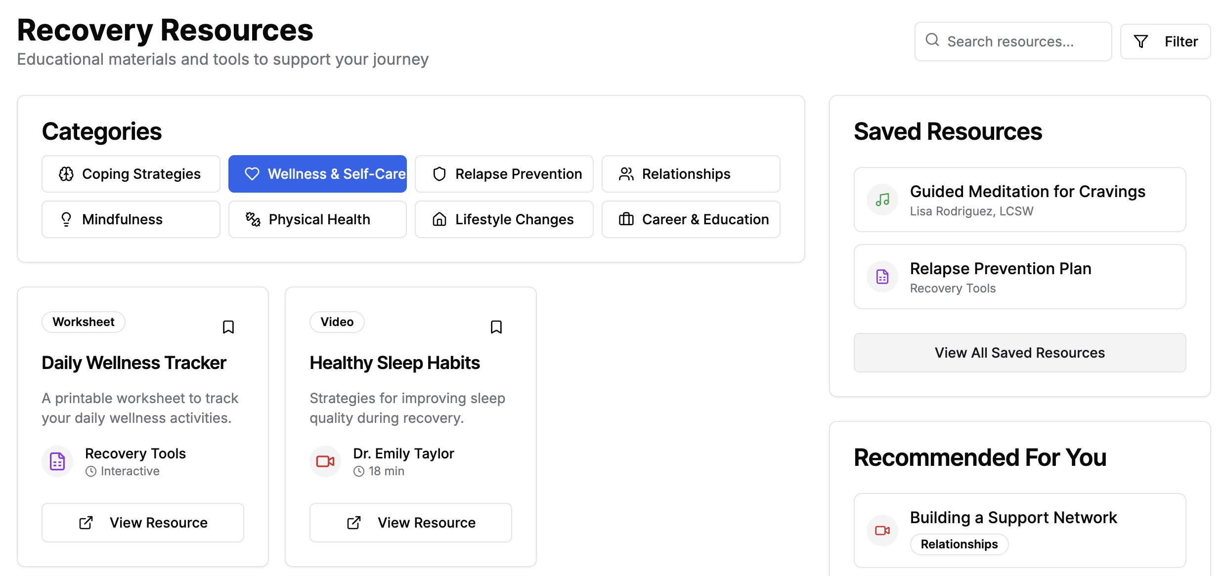 Resources Screenshot